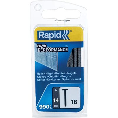 Rapid 16 mm, 14 mm - Chiodi - Acciaio - 990 pezzi Rapid 16 mm, 14 mm - Chiodi - Acciaio - 990 pezzi