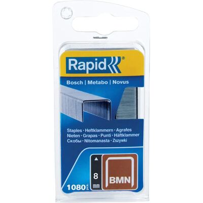Rapid BMN 53/08 Stahlheftklammer - 8mm - 1080 Stück Rapid BMN 53/08 Stahlheftklammer - 8mm - 1080 Stück