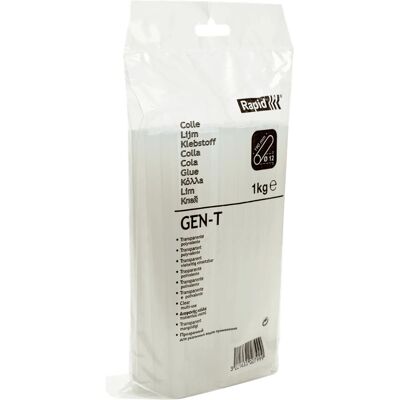 Rapid 40302799 Klebesticks - Transparent, 12mm x 190mm, 1kg Rapid 40302799 Klebesticks - Transparent, 12mm x 190mm, 1kg