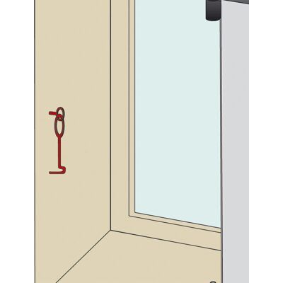 Jardinier Massard-Haken - 160mm Zinkstahl - Für Fensterläden Jardinier Massard-Haken - 160mm Zinkstahl - Für Fensterläden
