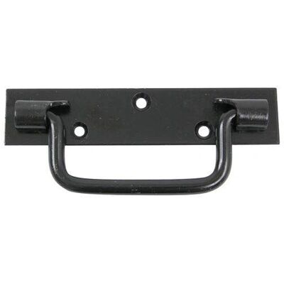 AFBAT - Manilla en placa de acero - 160 mm - Negro AFBAT - Manilla en placa de acero - 160 mm - Negro