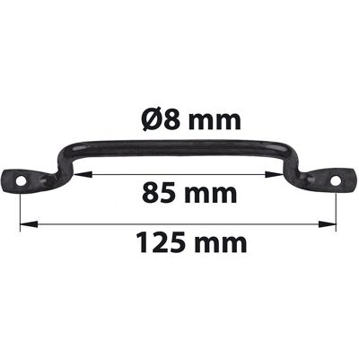 Poignée AFBAT - 140mm Acier Noir Mat - Poignée pour Fenêtre - Publicité Poignée AFBAT - 140mm Acier Noir Mat - Poignée pour Fenêtre - Publicité
