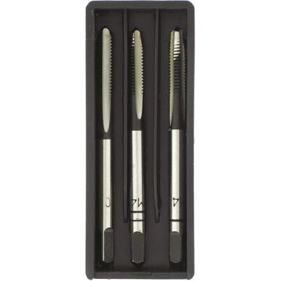 Ensemble de 3 tarauds métalliques Tivoly - 6mm Ø Ensemble de 3 tarauds métalliques Tivoly - 6mm Ø