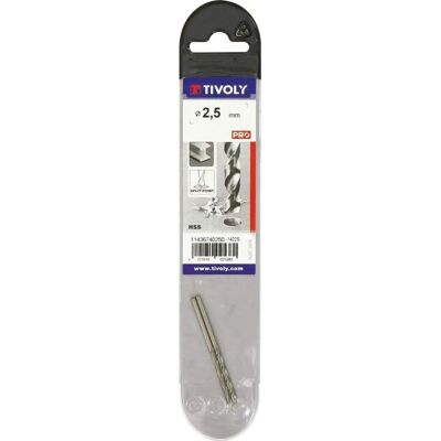 Tivoly Bohrern 2,5 mm Stahl Set mit 2 Stück Tivoly Bohrern 2,5 mm Stahl Set mit 2 Stück