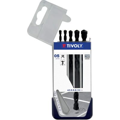Set di 5 punte per piastrelle Tivoly - Ø 4-8mm Set di 5 punte per piastrelle Tivoly - Ø 4-8mm