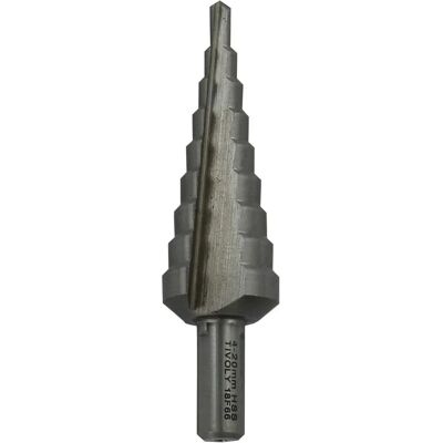 Trapano conico HSS TIVOLY - Passo di precisione 4-20mm - Utensile da foratura Trapano conico HSS TIVOLY - Passo di precisione 4-20mm - Utensile da foratura
