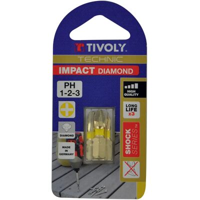 Tivoly Model 11523320001 - Diamant Phillips schroevendraaierset Tivoly Model 11523320001 - Diamant Phillips schroevendraaierset