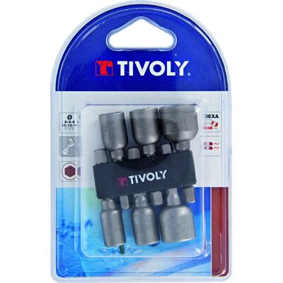 TIVOLY Steckschlüsselsatz - 6-13mm Magnetischer Sechskant TIVOLY Steckschlüsselsatz - 6-13mm Magnetischer Sechskant