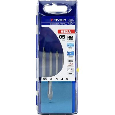 Tivoly 5-delad glaskroksset - Sexkantsfäste - 3-8mm Tivoly 5-delad glaskroksset - Sexkantsfäste - 3-8mm