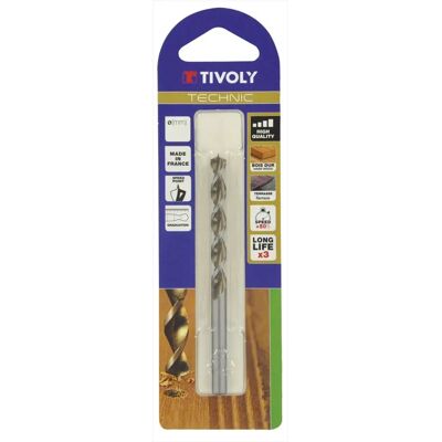 TIVOLY Model 10864020700 - Houtboor (Ø 7) met snelle scherpe punt - Cilindrisch handvat - SLR diepte-indicator TIVOLY Model 10864020700 - Houtboor (Ø 7) met snelle scherpe punt - Cilindrisch handvat - SLR diepte-indicator