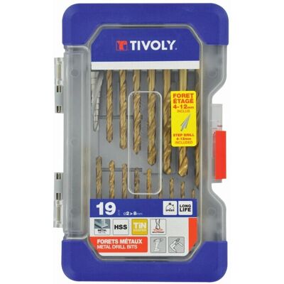 Set di 19 punte Tivoly Ranger - Metallo + Luce LED Set di 19 punte Tivoly Ranger - Metallo + Luce LED