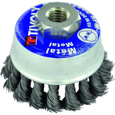 TIVOLY 75mm Twisted Steel Wire Brush - Wire Brush TIVOLY 75mm Twisted Steel Wire Brush - Wire Brush