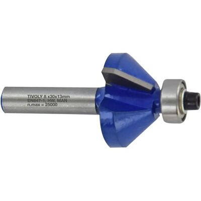 TIVOLY Punta in Carbide - 45mm Ø - 8mm Shank - Woodworking Tool TIVOLY Punta in Carbide - 45mm Ø - 8mm Shank - Woodworking Tool
