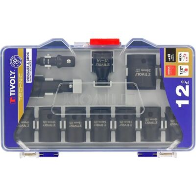 Set di 12 bussole di impatto - 8-24mm, Impact, Impact, Impact Set di 12 bussole di impatto - 8-24mm, Impact, Impact, Impact