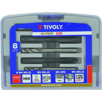 TIVOLY Zestaw M4-M10 HSS Gniazdka i Wiertła - Zestaw Narzędzi TIVOLY Zestaw M4-M10 HSS Gniazdka i Wiertła - Zestaw Narzędzi