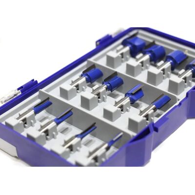 Tivoly Xt606470002 Carbidschneideinsatz-Set - Blau - 12 Stück Tivoly Xt606470002 Carbidschneideinsatz-Set - Blau - 12 Stück
