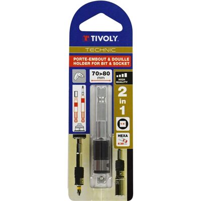 Tivoly 2-in-1 Bit- und Steckdosentool Tivoly 2-in-1 Bit- und Steckdosentool