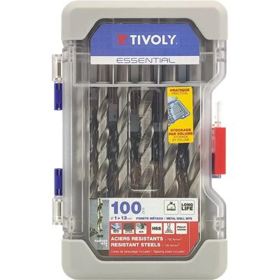 Tivoly Bohrerset - 100 Metallbohrer 1-13mm Tivoly Bohrerset - 100 Metallbohrer 1-13mm