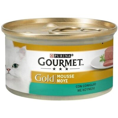Purina Cibo Umido Gourmet Gold Mousse Coniglio - Alimento per Gatti Purina Cibo Umido Gourmet Gold Mousse Coniglio - Alimento per Gatti