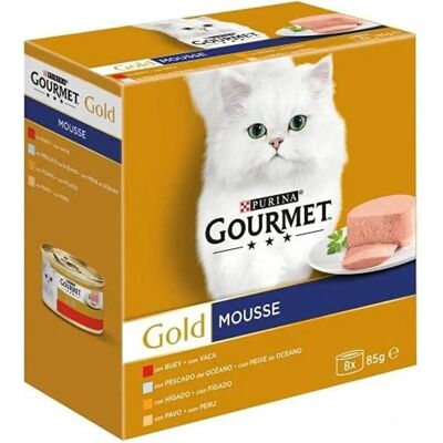 Gourmet Pack con Mousses Variadas 8x85g - Comida para gatos Gourmet Pack con Mousses Variadas 8x85g - Comida para gatos