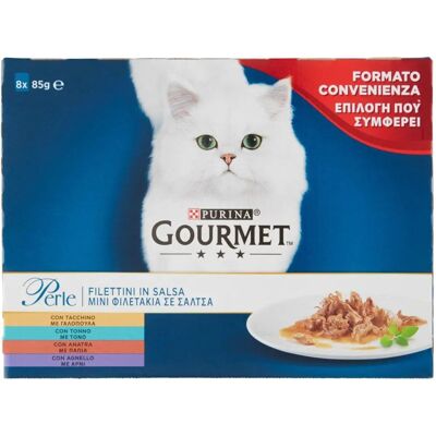Gourmet Gourmet Perle Gatto Filettini in Salsa - Cibo per gatti Gourmet Gourmet Perle Gatto Filettini in Salsa - Cibo per gatti