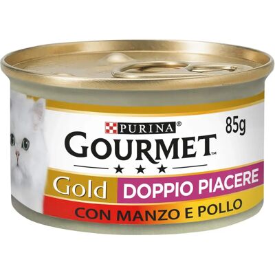 Gourmet Gold Cat Adult Doppio Piacere met Rund en Kip - Kattenvoer Gourmet Gold Cat Adult Doppio Piacere met Rund en Kip - Kattenvoer