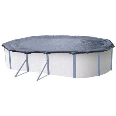 Couverture d'Hiver Bestway pour Piscine - Ovale 610-650cm - Noir - Publicité Couverture d'Hiver Bestway pour Piscine - Ovale 610-650cm - Noir - Publicité
