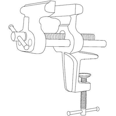 OUTIFRANCE Morsa 90 mm - Acciaio ghisa OUTIFRANCE Morsa 90 mm - Acciaio ghisa