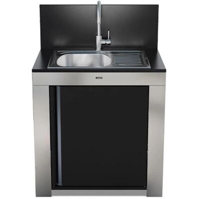 Enò Modulo Lavello Rettangolare - Nero - Acciaio Inox - Modulo Enò Modulo Lavello Rettangolare - Nero - Acciaio Inox - Modulo