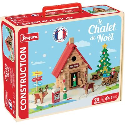 Le Chalet de Noël en bois 90 pièces - Jeu de construction Le Chalet de Noël en bois 90 pièces - Jeu de construction