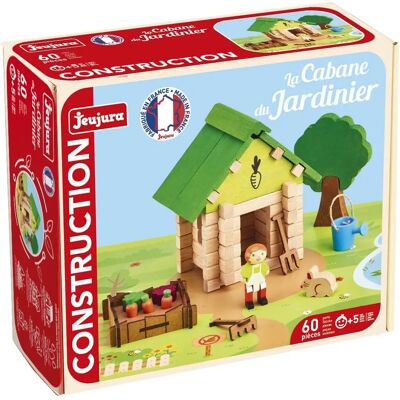 Set de construcción en madera natural Jeujura 60 piezas - Cabaña del Jardinería - Juguete para niños Set de construcción en madera natural Jeujura 60 piezas - Cabaña del Jardinería - Juguete para niños