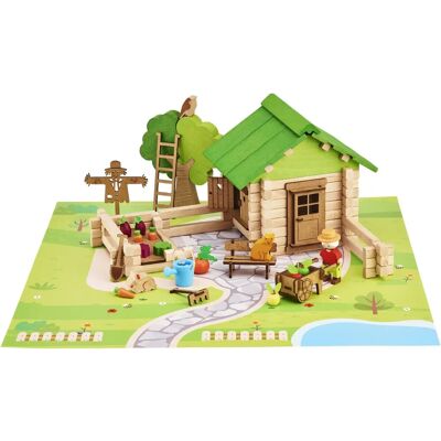 Ensemble de Construction Jeujura Maison et Jardin - 135 Pièces - Kit de Construction en Bois - Publicité Ensemble de Construction Jeujura Maison et Jardin - 135 Pièces - Kit de Construction en Bois - Publicité