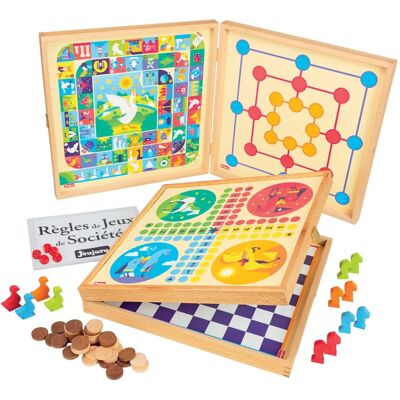 Jeujura - Klassiskt Sällskapsspelset - Från 3 år - Hållbar Trähölje Jeujura - Klassiskt Sällskapsspelset - Från 3 år - Hållbar Trähölje
