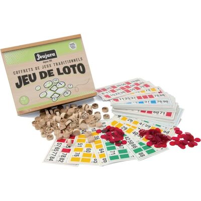 JEUJURA 8139 Houten Bingo Loto Spel voor Kinderen - Bordspel JEUJURA 8139 Houten Bingo Loto Spel voor Kinderen - Bordspel