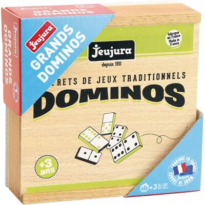Duży Drewniany Domino Gra Fisher-Price - Drewniane Opakowanie Duży Drewniany Domino Gra Fisher-Price - Drewniane Opakowanie