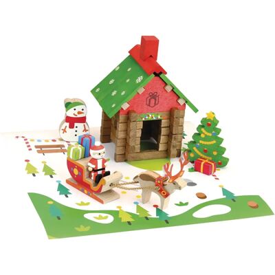 Jeujura 8228 Jouet en Bois - La Maison du Père Noël - Publicité Jeujura 8228 Jouet en Bois - La Maison du Père Noël - Publicité