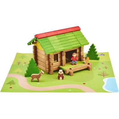 Jeujura Model 8239 Drewniany zestaw do budowania - 60 elementów dla dzieci Jeujura Model 8239 Drewniany zestaw do budowania - 60 elementów dla dzieci