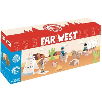 Jeujura - Holzfiguren Western-Set - Umweltfreundliches Spielzeug Jeujura - Holzfiguren Western-Set - Umweltfreundliches Spielzeug