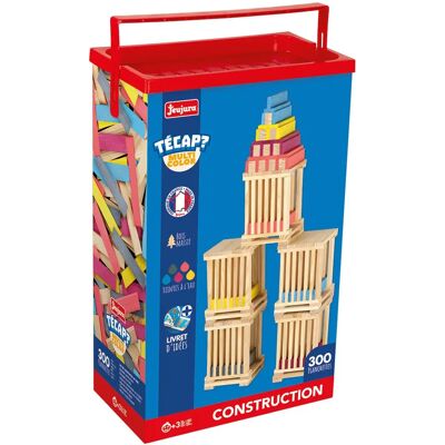 Jeujura 8313 buntfarbiges Bau-Spielzeug - Pädagogisches Holz-Konstruktionsset für Kinder Jeujura 8313 buntfarbiges Bau-Spielzeug - Pädagogisches Holz-Konstruktionsset für Kinder
