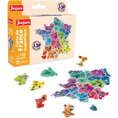 Puzzle magnetyczna mapy Francji Jeujura - Zabawka edukacyjna dla dzieci 3+ Puzzle magnetyczna mapy Francji Jeujura - Zabawka edukacyjna dla dzieci 3+
