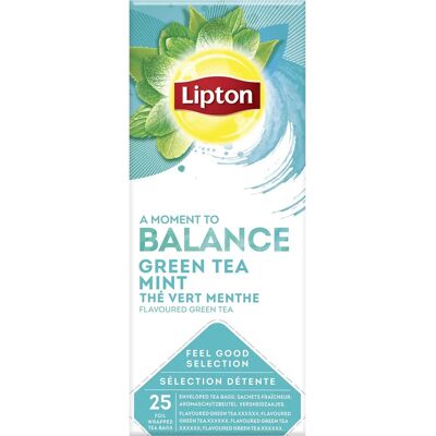 Lipton Thé Vert Menthe - 25 Sachets, Collection Balance - Publicité Lipton Thé Vert Menthe - 25 Sachets, Collection Balance - Publicité