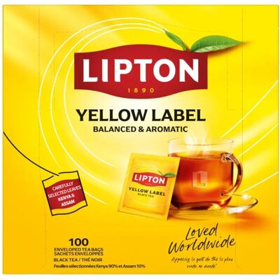 Lipton Yellow Label (100 pièces) - Publicité Lipton Yellow Label (100 pièces) - Publicité