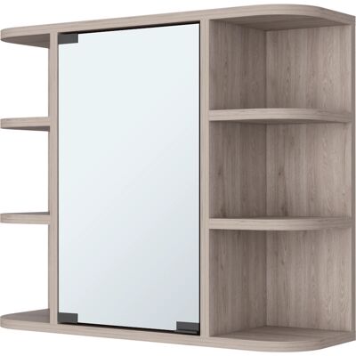 Tuhome Concept Botiquín Milan - Ceniza - Moderno, Compacto, Espejo Tuhome Concept Botiquín Milan - Ceniza - Moderno, Compacto, Espejo