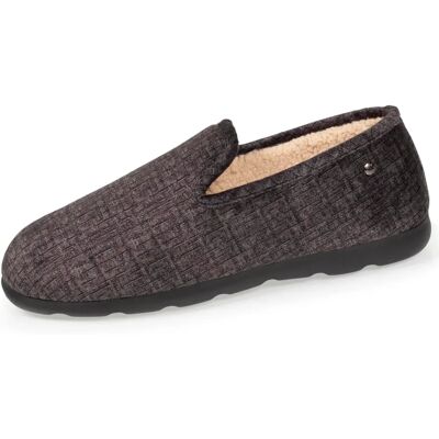 Isotoner Modèle 98121 Chaussons Gris - Publicité Isotoner Modèle 98121 Chaussons Gris - Publicité