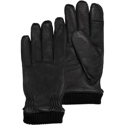 Gants Homme Isotoner SmarTouch cuir élastique Noir - Gloves - Publicité Gants Homme Isotoner SmarTouch cuir élastique Noir - Gloves - Publicité