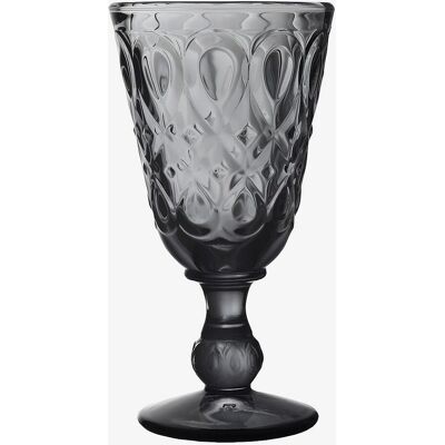 Ensemble de 6 verres à vin Lyonnais - Gris, 23 cl - Publicité Ensemble de 6 verres à vin Lyonnais - Gris, 23 cl - Publicité