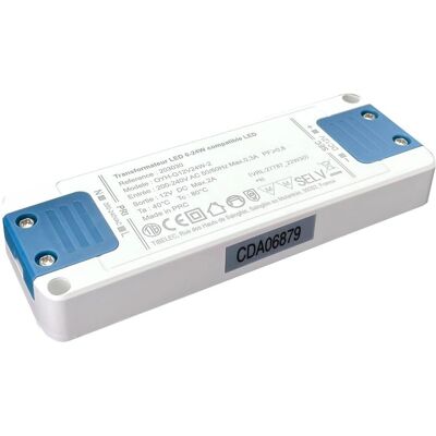 Transformateur LED TIBELEC 110V-240V - 24W IP20 - Publicité Transformateur LED TIBELEC 110V-240V - 24W IP20 - Publicité