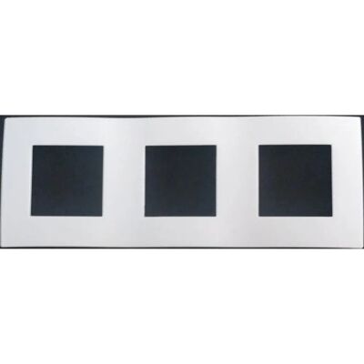 Arnould 60882 - Plaque triple de montage - 71mm d'interaxe - Lumière blanche - Publicité Arnould 60882 - Plaque triple de montage - 71mm d'interaxe - Lumière blanche - Publicité