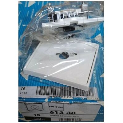 Arnould 61338 White 20A Cable Outlet - Cable Outlet Arnould 61338 White 20A Cable Outlet - Cable Outlet