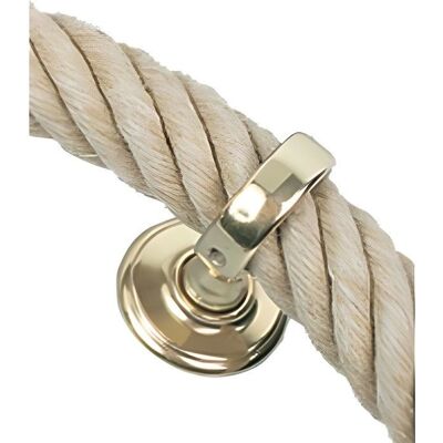 Anel de latão maciço com rosácea Anel de latão maciço com rosácea